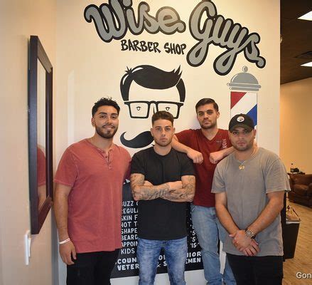 Wise guys barber shop - Sun 9:00 AM – 5:00 PM. Mon – Thurs 9:00 AM – 7:00 PM. Give us a Review. Google Review 